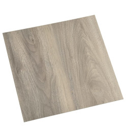 Planches de plancher autoadhésives 20 pcs PVC 1,86 m² Taupe