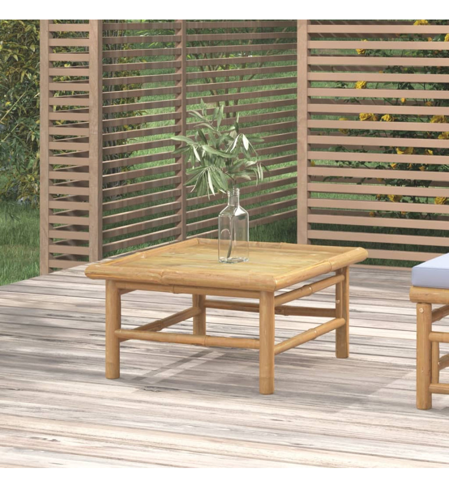 Table de jardin 65x55x30 cm bambou