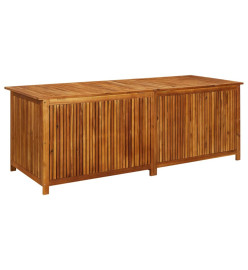 Boîte de rangement de jardin 200x80x75 cm Bois d'acacia solide