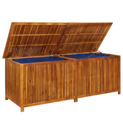 Boîte de rangement de jardin 200x80x75 cm Bois d'acacia solide