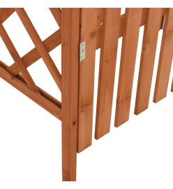 Pergola avec portail 116x40x204 cm Bois de sapin massif