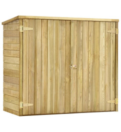 Abri à outils de jardin 135x60x123 cm Pinède imprégnée