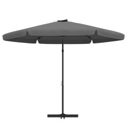 Parasol d'extérieur avec mât en acier 300x250 cm Anthracite