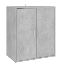 Armoire à chaussures Gris béton 60x35x70 cm Aggloméré