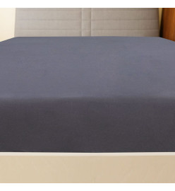 Drap-housse Jersey Anthracite 90x200 cm Coton