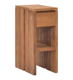 Table de chevet 20x35x50 cm Bois de teck solide