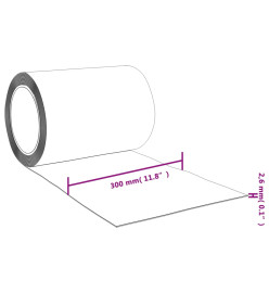 Rouleau de rideau en bande PVC 3 mm x 300 mm 25 m