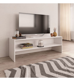 Meuble TV Blanc 120x40x40 cm Bois d'ingénierie