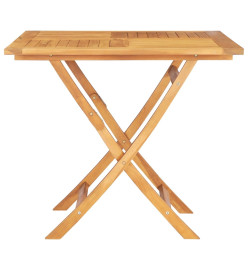 Table pliable de jardin 85x85x76 cm Bois de teck solide