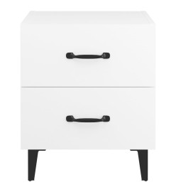 Tables de chevet 2 pcs Blanc 40x35x47,5 cm