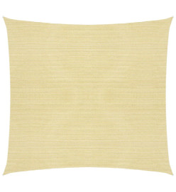 Voile d'ombrage 160 g/m² Beige 4x4 m PEHD