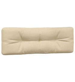 Coussins de palette 2 pcs beige tissu