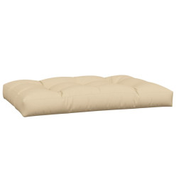 Coussins de palette 2 pcs beige tissu