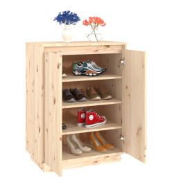 Armoire à chaussures 60x35x80 cm Bois de pin massif