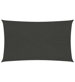 Voile d'ombrage 160 g/m² Anthracite 5x7 m PEHD