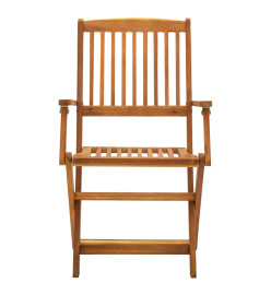 Chaises pliables d'extérieur 4 pcs Bois d'acacia solide