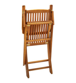 Chaises pliables d'extérieur 4 pcs Bois d'acacia solide