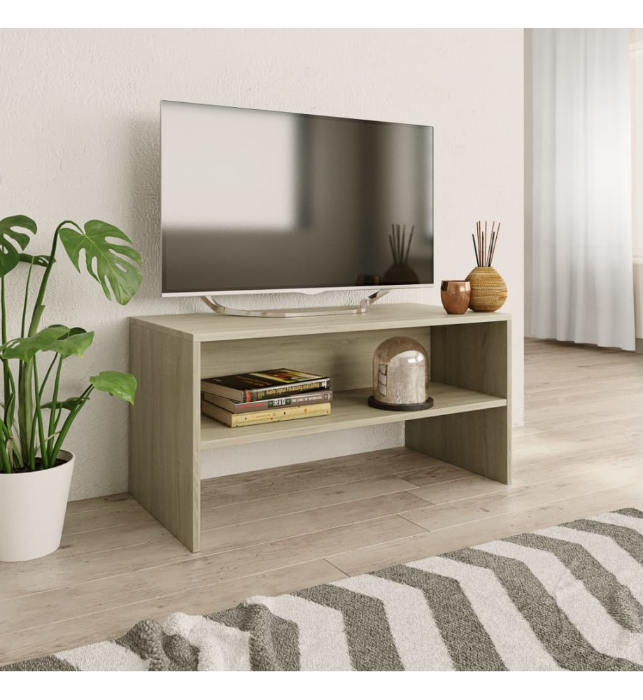 Meuble TV Chêne sonoma 80 x 40 x 40 cm Aggloméré