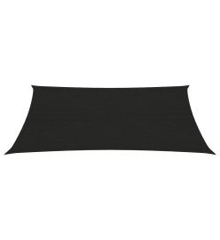 Voile d'ombrage 160 g/m² Noir 3x4,5 m PEHD