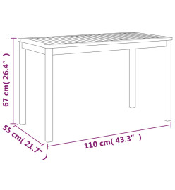 Ensemble de salle à manger de jardin coussins 9 pcs Bois acacia