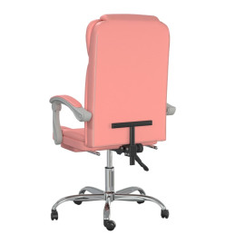 Fauteuil inclinable de bureau Rose Similicuir