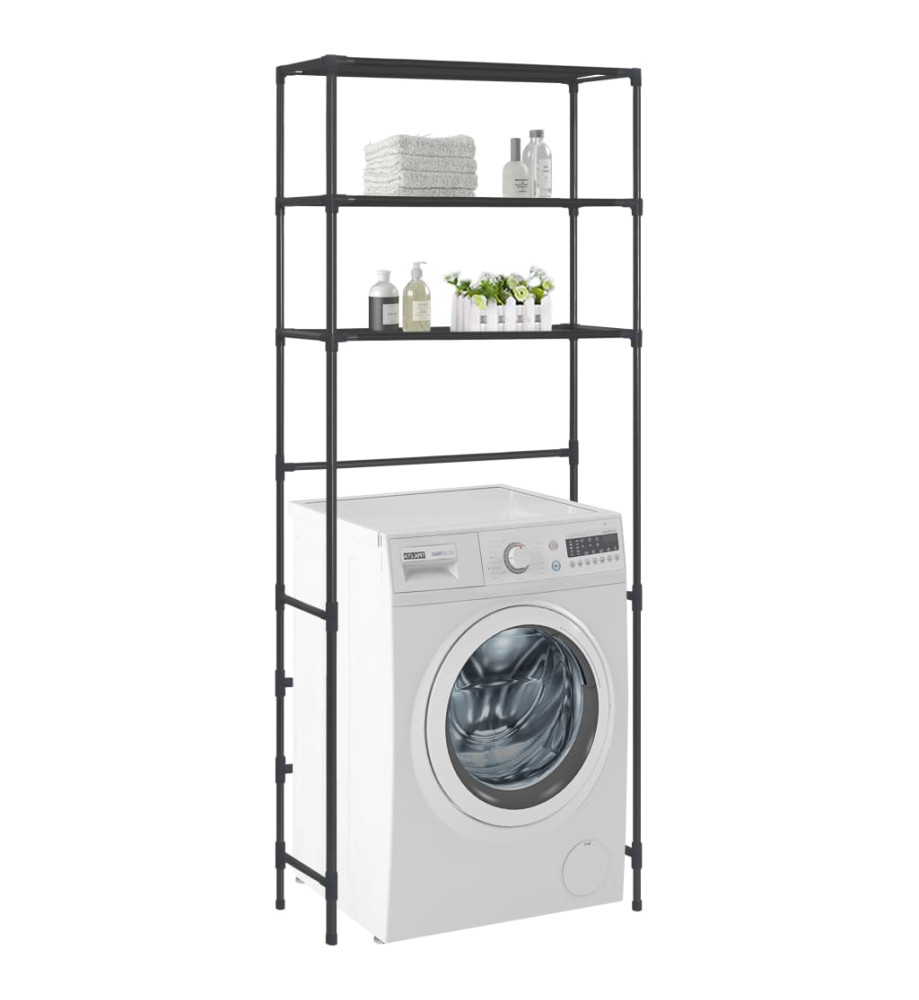 Support de rangement au-dessus lave-linge 3 niveaux 69x28x169cm