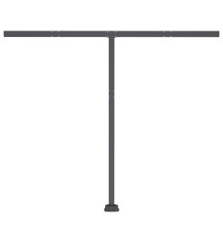 Auvent automatique capteur de vent et LED 350x250 cm Anthracite