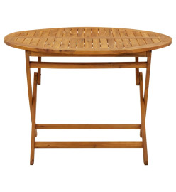 Table pliable de jardin 110 cm Bois d'acacia massif