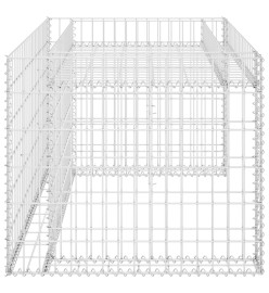 Garage tondeuse à gazon lit surélevé 110x80x60 cm Fil en acier