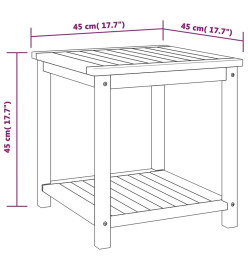 Table d'appoint Bois d'acacia massif 45 x 45 x 45 cm