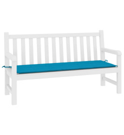 Coussin de banc de jardin bleu 200x50x3 cm tissu oxford