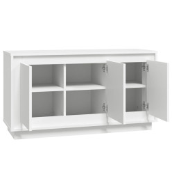 Buffet blanc 102x35x55 cm bois d'ingénierie