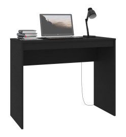 Bureau Noir 90x40x72 cm Bois d'ingénierie