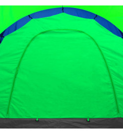 Tente de camping 9 personnes Bleu et Vert