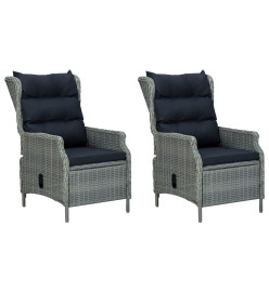 Ensemble de salle à manger de jardin 3 pcs Gris clair