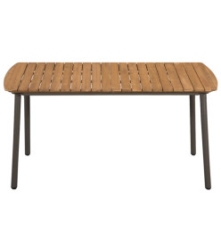 Ensemble de salle à manger de jardin 7 pcs Résine tressée Noir