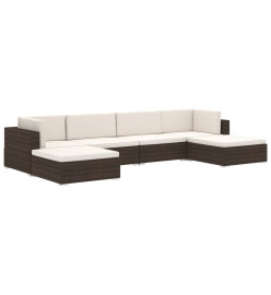 Chaise d'angle 1 pc et coussins Résine tressée Gris