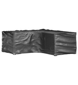 Housse de salon de jardin en forme de L 12 œillets 185x185x70cm