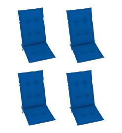 Chaises inclinables de jardin 3 pcs avec coussins Bois d'acacia
