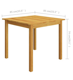 Ensemble de salle à manger de jardin 3 pcs Noir