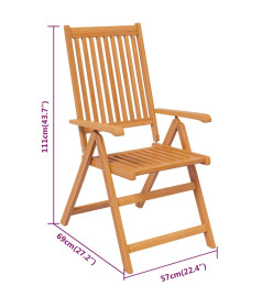 Ensemble de salle à manger de jardin 7 pcs Bois d'acacia massif