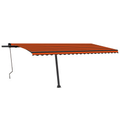 Auvent automatique sur pied 500x350 cm Orange/marron