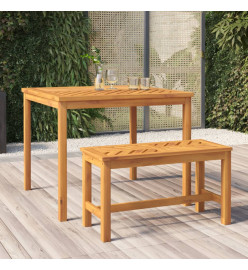 Table à manger de jardin 90x90x74 cm bois d'acacia solide
