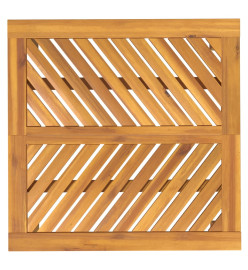 Table à manger de jardin 90x90x74 cm bois d'acacia solide