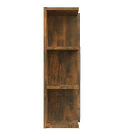 Armoire à miroir de salle de bain Chêne fumé 80x20,5x64 cm Bois
