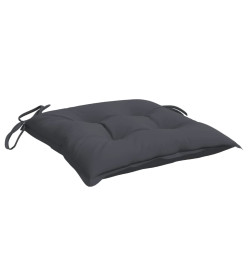 Coussins de chaise 2 pcs anthracite 40x40x7 cm tissu oxford