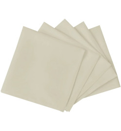 Serviettes de table 25 pcs Crème 50x50 cm