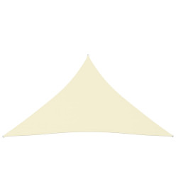 Voile de parasol Tissu Oxford triangulaire 4x5x5 m Crème