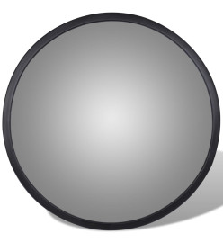 Miroir de trafic convexe Acrylique Noir 30 cm Intérieur