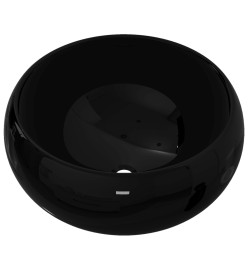 Lavabo rond Céramique Noir 40 x 15 cm